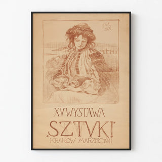 Vintage Poster for the Kraków Art Exhibition 1911
