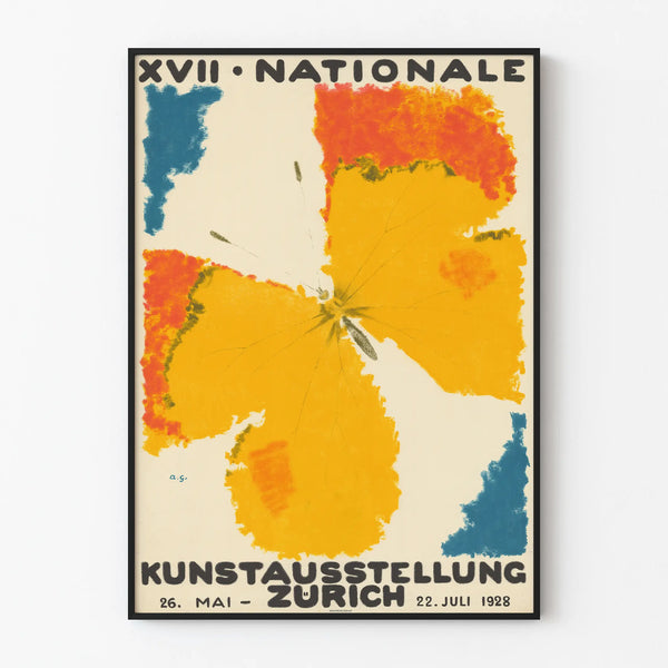 Vintage poster for the 17th National Art Exhibition Zurich 1928