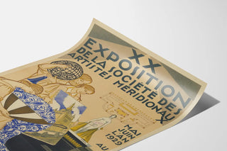 Vintage poster for the Exhibition of the Society of Southern Artists 1929