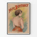 Vintage poster of Yette Bertholy feminine portrait