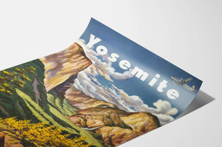 Vintage Yosemite United Air Lines Poster