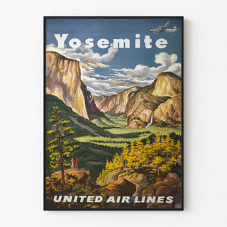 Vintage Yosemite United Air Lines Poster