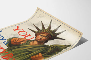 Vintage Poster of the Statue of Liberty - Purchase a Liberty Bond