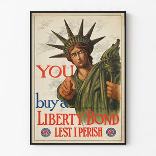 Vintage Poster of the Statue of Liberty - Purchase a Liberty Bond