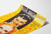 Vintage Broadway poster with stylized portraits