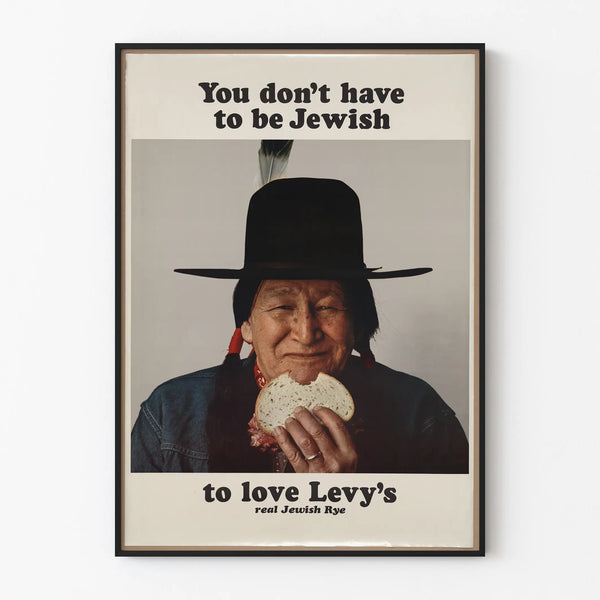 Vintage Levy’s Rye Bread Poster for Wall Decoration
