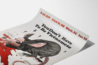 Political protest poster 'You Don’t Have to Be Vietnamese' - Engaged wall decoration
