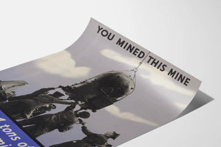 Vintage coal mine poster - Coal propaganda