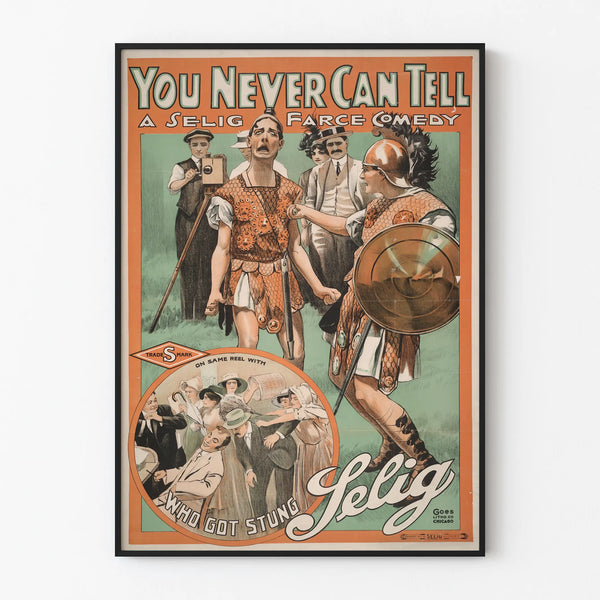 Vintage Poster of Burlesque Comedy You Never Can Tell