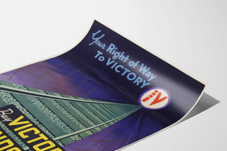 Vintage Victory Bonds Railway Poster