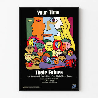 Awareness Poster Your Time Their Future - Colorful and Committed Design
