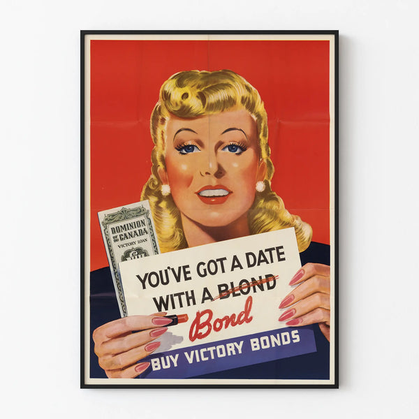 Vintage poster of Victory Bonds - Retro wall decoration