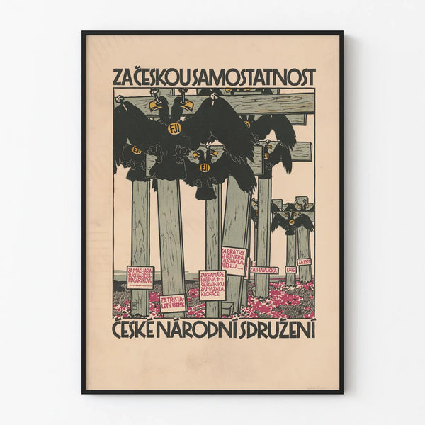Vintage Poster for Czech Liberty - Historic Wall Decoration