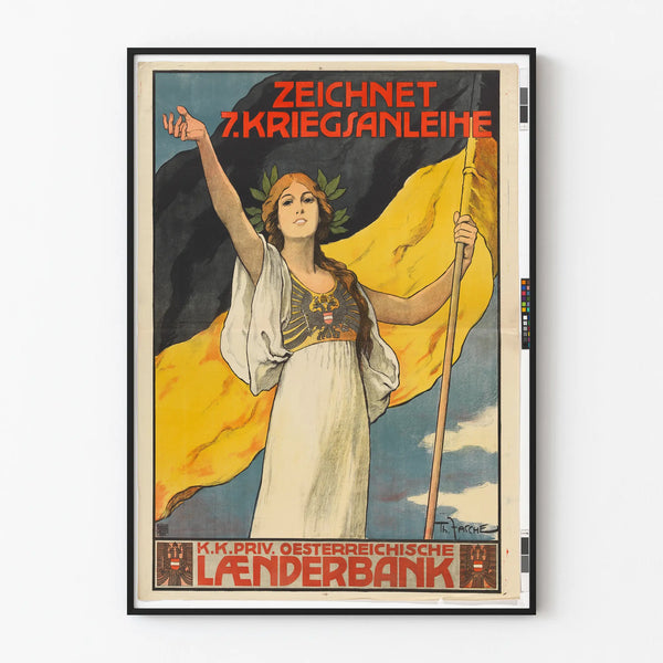 Vintage War Poster 7th War Loan of Austria