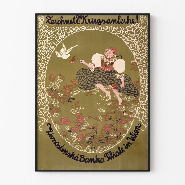Vintage Decorative War Poster – War Bond Sign