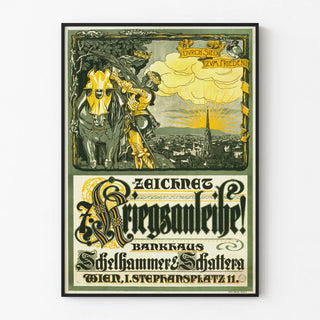 Vintage World War I propaganda poster