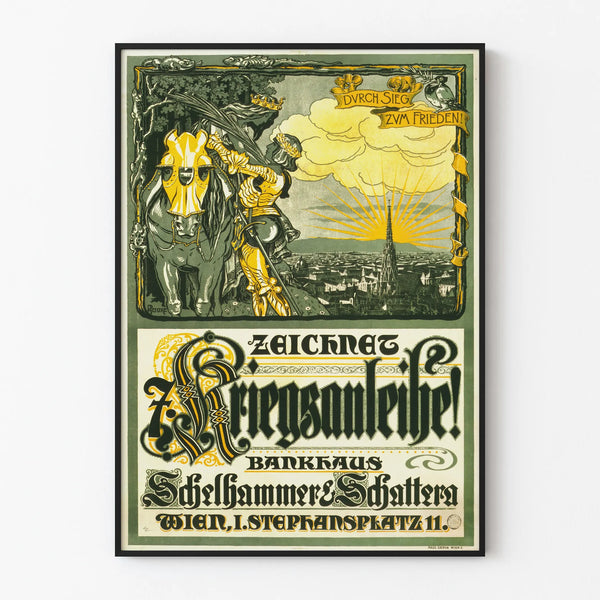 Vintage World War I propaganda poster