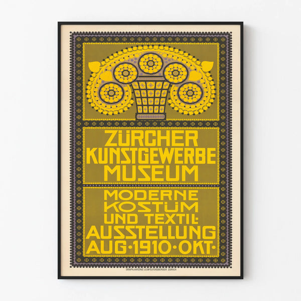 Vintage Poster Zürcher Museum of Arts and Crafts 1910
