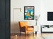Artistic poster Zurich Switzerland for wall decoration