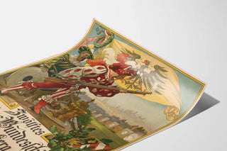 Vintage Poster of the Twelfth German Federal Shooting Competition Nürnberg 1897